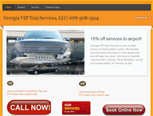 Tablet Screenshot of ga-taxi.com